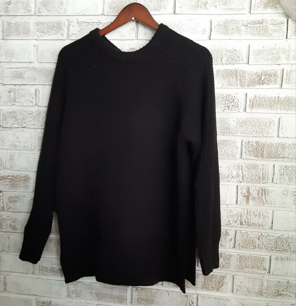 Michael Kors M Cable Knit Sweater w/ Attached Buckle Neck Muff Warmth,Chic